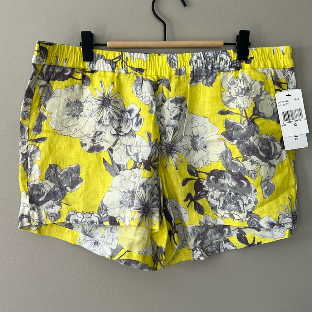 Kut from the‎ Kloth Jansen Printed Linen Short Sz 12 NWT